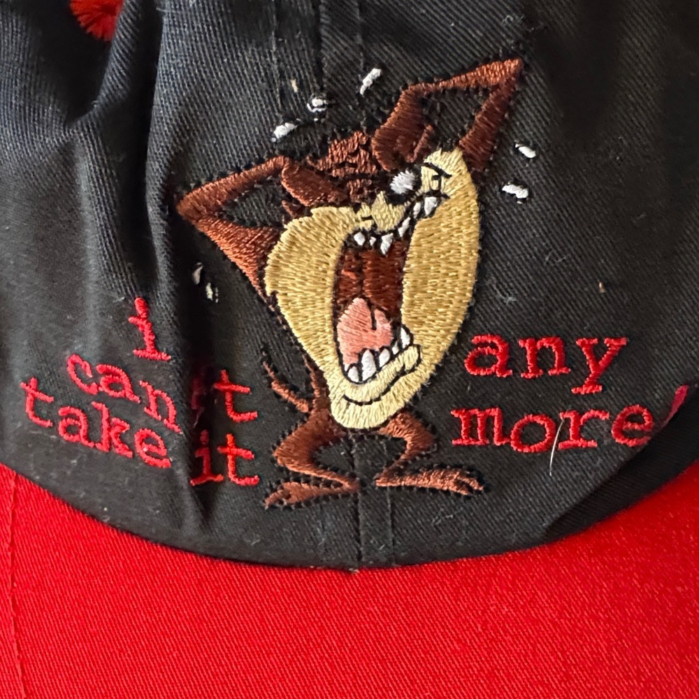 Black and Red Cartoon Character Cap - Picture 2 of 5